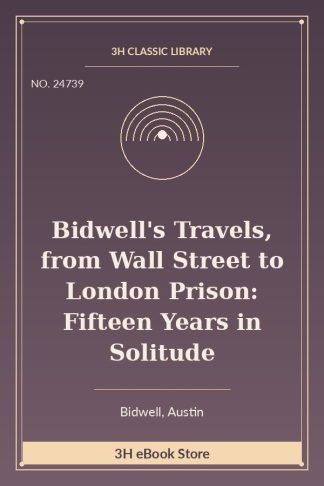 Bidwell's Travels, from Wall Street to London Prison: Fifteen Years in Solitude