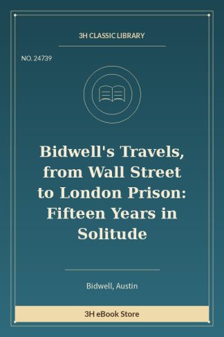 Bidwell's Travels, from Wall Street to London Prison: Fifteen Years in Solitude