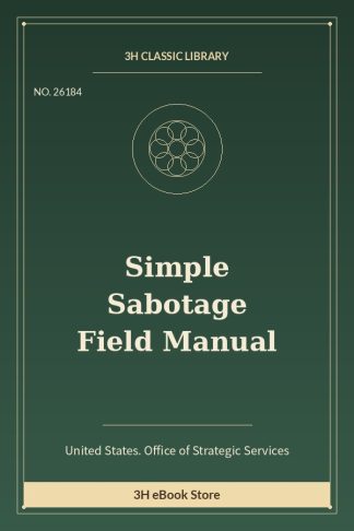 Simple Sabotage Field Manual